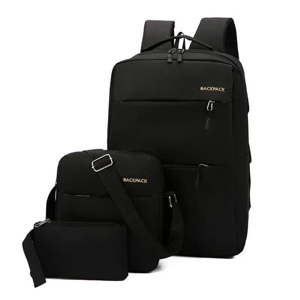 Универсальный набор рюкзак + сумка + кошелек BACK-PACK 3в1 Черный 00018401 фото