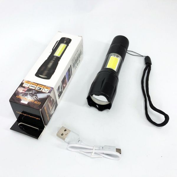 Світлодіодний фонарик карманный pld c609-t6+cob, сверхмощный фонарик, яркий фонарик, качественный фонарик 00022939 фото