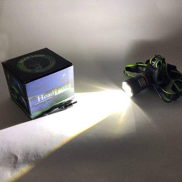 Фонарь налобный PLD-A12-TG 2x18650, Фонарик налобный мощный, Налобный прожектор, Фонарь для рыбалки 00022958 фото