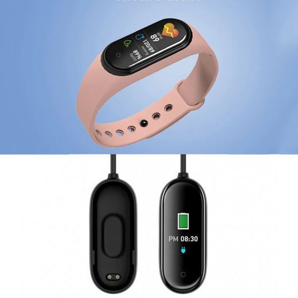 Смарт браслет M5 Smart Bracelet Фитнес трекер Watch Bluetooth. Цвет: розовый 00022023 фото