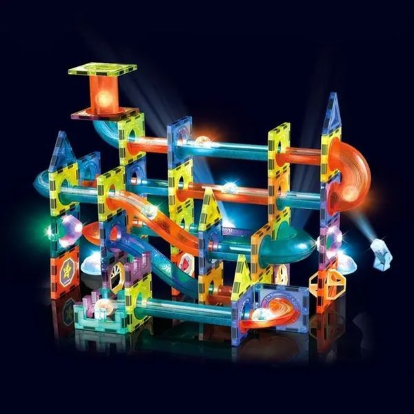 Магнітний конструктор Woopie Light Magnetic Blocks G025/110 деталей 00016201 фото