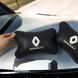 Набір подушок 2шт для авто Renault, натуральна шкіра, на підголівник у машину з логотипом Рено 00017018 фото 2