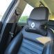 Набір подушок 2шт для авто Renault, натуральна шкіра, на підголівник у машину з логотипом Рено 00017018 фото 12