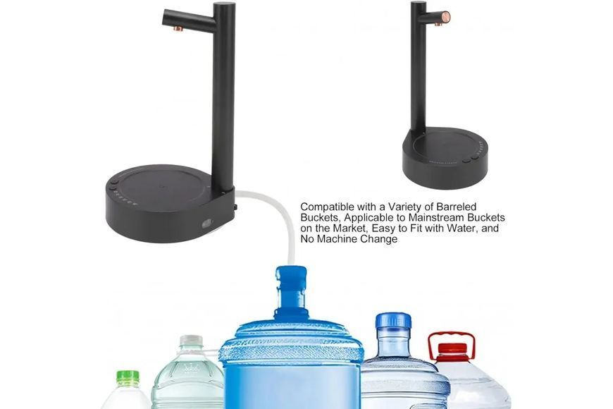 Электронный настольный умный диспенсер/насос для воды с USB зарядки WATER DISPENSER черный 00021783 фото
