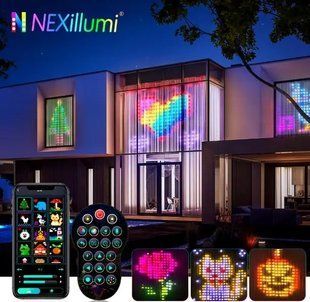 Гирлянда Штора от сети 3х3 м 400LED RGB + пульт дистанционного управления, SF-1 / Умная гирлянда с приложением на телефон 00024711 фото