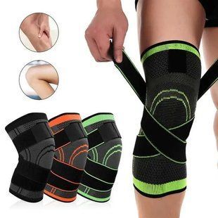 Наколінник бандаж колінного суглоба knee support copper чорно-зелений фіксатор коліна компресійний від травм розтягувань 00014742 фото