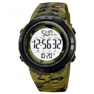 Часы наручные мужские SKMEI 2070CMGNWT ARMY GREEN CAMO. Цвет: камуфляж 00022131 фото