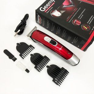Машинка для стрижки волосся Gemei GM-6046, Машинка для стрижки волосся та гоління. Колір: червоний 00015451 фото