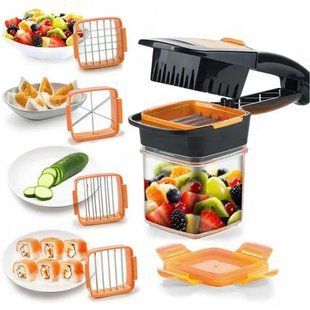 Овочерізка з контейнером 5 в 1 Nicer Dicer Quick 00020457 фото