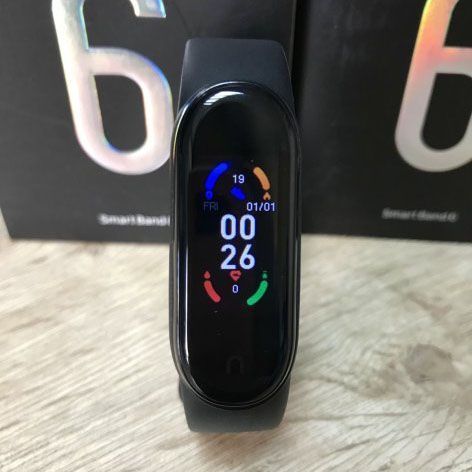 Фітнес браслет FitPro Smart Band M6 (смарт годинник, пульсоксиметр, пульс). Колір: чорний 00022398 фото
