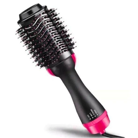 Фен Щетка расчёска 3в1 One step Hair Dryer 1000 Вт 3 режима выпрямитель для укладки волос стайлер с функцией ионизации 00014311 фото