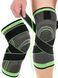 Наколенник бандаж коленного сустава knee support copper черно-зелёный фиксатор колена компрессионный от травм растяжений 00014742 фото 3
