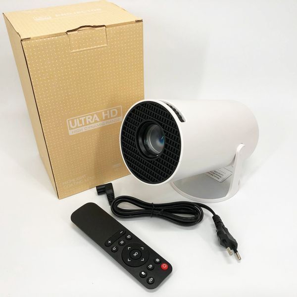 LED Проектор для дому портативний Смарт з WiFi, Bluetooth, Android 11, білий, 1280х720р 00012695 фото