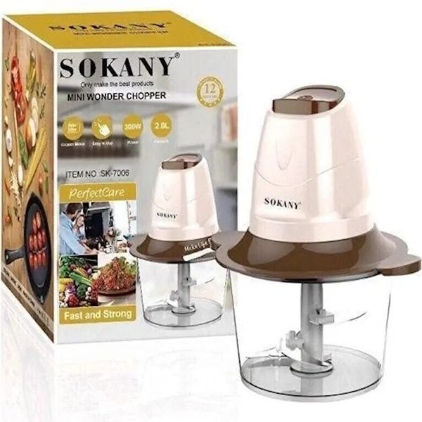Електричний подрібнювач Sokany SK-7006 для овочів/Овочерізка 00020447 фото