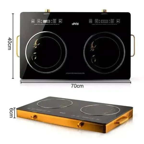 Инфракрасная плита электрическая на 2 конфорки RAF R-8088 4800W 00021397 фото