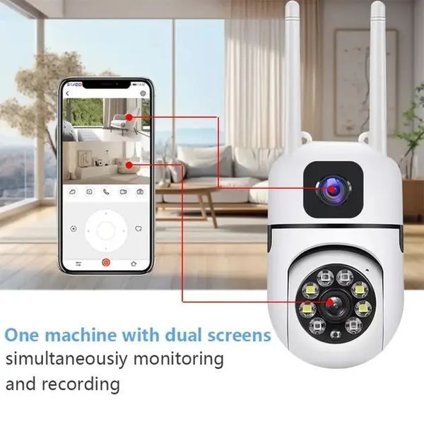 Уличная поворотная камера Dual Lens E10/V11 Wi-Fi с двумя объективами 00018061 фото