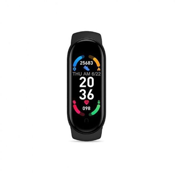 Фітнес браслет FitPro Smart Band M6 (смарт годинник, пульсоксиметр, пульс). Колір: чорний 00022398 фото