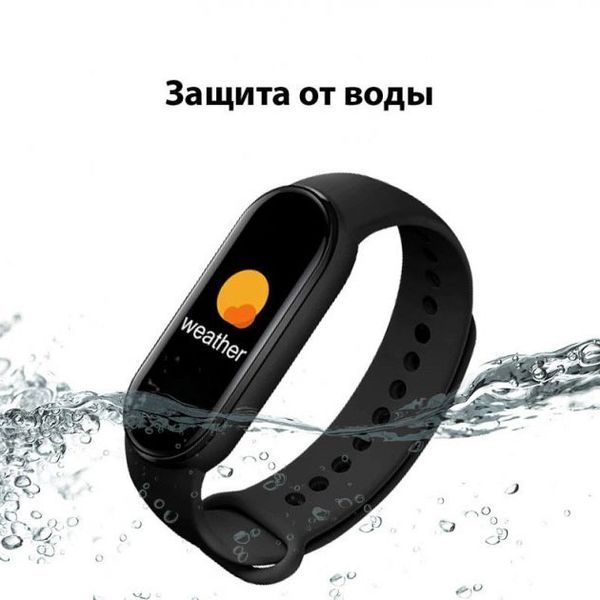 Фітнес браслет FitPro Smart Band M6 (смарт годинник, пульсоксиметр, пульс). Колір: чорний 00022398 фото