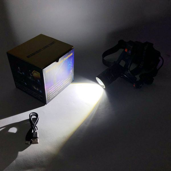 Ліхтар налобний NIGHT VISION FLUORESCENCE CT012-3L-2TG(white+red), Налобний ліхтар з лінзою 00023377 фото
