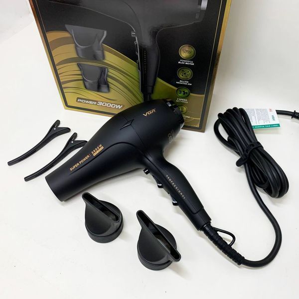 Фен VGR V-406 BLACK 3000Вт 00015424 фото