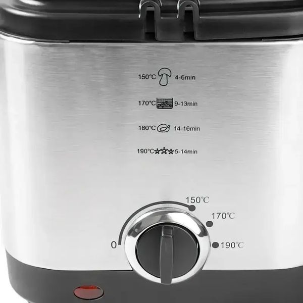 Фритюрница для дома на 1,5 л Crownberg CB 5542, 1200 Вт для картошки фри, нагетсов 00020883 фото