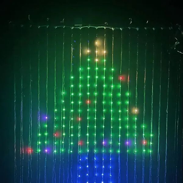Гірлянда Штора від мережі 3х3 м 400LED RGB + пульт дистанційного керування, SF-1 / Розумна гірлянда з додатком на телефон 00024711 фото