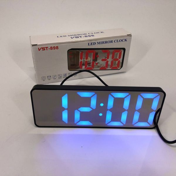 Електронний настільний LED годинник від USB VST-898-5 з будильником і термометром, настільний годинник light 00013682 фото