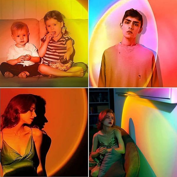 Sunset Lamp RGB 16 кольорів - проекційний світильник заходу сонця, світанку з пультом 00023282 фото