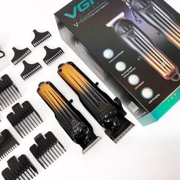 Комплект VGR 2 в 1 V-646 акумуляторна машинка для стрижки та триммер 00014800 фото