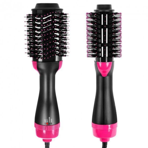 Фен Щетка расчёска 3в1 One step Hair Dryer 1000 Вт 3 режима выпрямитель для укладки волос стайлер с функцией ионизации 00014311 фото