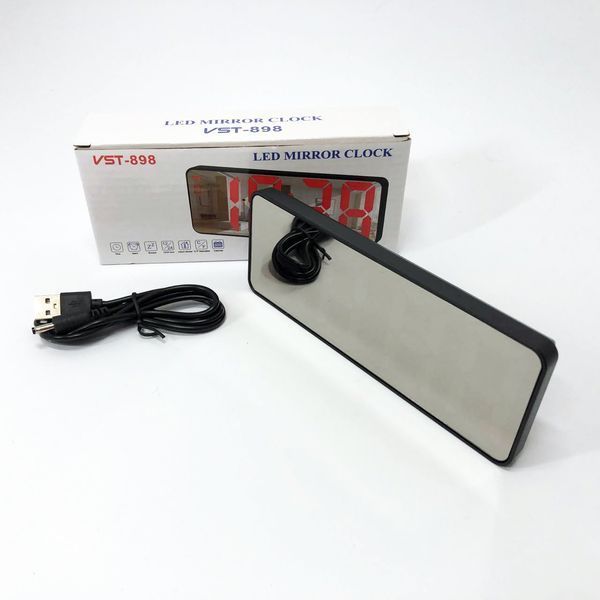 Електронний настільний LED годинник від USB VST-898-5 з будильником і термометром, настільний годинник light 00013682 фото