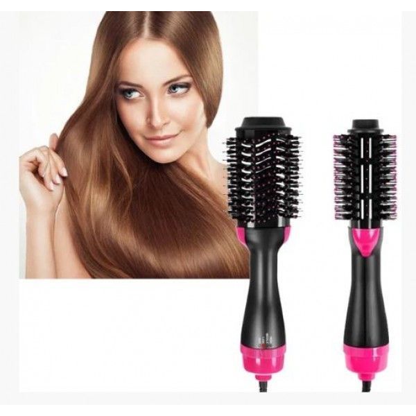 Фен Щетка расчёска 3в1 One step Hair Dryer 1000 Вт 3 режима выпрямитель для укладки волос стайлер с функцией ионизации 00014311 фото