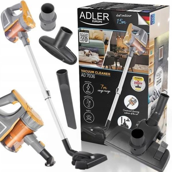 Вертикальный пылесос без мешка Adler AD 7036 ручной на 800Вт для дома и автомобиля с колбой на 1,5л 00013658 фото