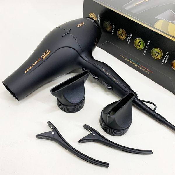 Фен VGR V-406 BLACK 3000Вт 00015424 фото