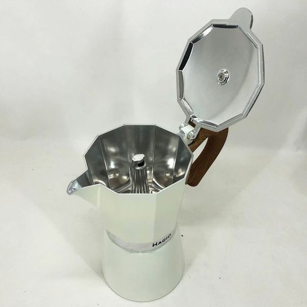 Гейзерная кофеварка Magio MG-1009 450 мл, гейзерная турка для кофе, кофеварка гейзерного типа 00018757 фото