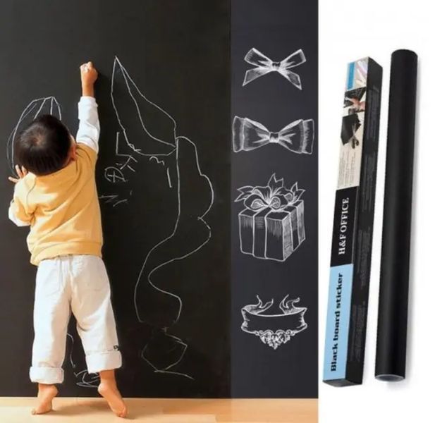 Самоклеюча плівка для малювання крейдою Black Board Sticker 00015966 фото