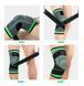 Наколенник бандаж коленного сустава knee support copper черно-зелёный фиксатор колена компрессионный от травм растяжений 00014742 фото 5