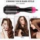 Фен Щетка расчёска 3в1 One step Hair Dryer 1000 Вт 3 режима выпрямитель для укладки волос стайлер с функцией ионизации 00014311 фото 23
