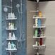 Кутова полиця у ванну Multi Corner Shelf AD 9866 з металу та пластику 2.6 метра, 4 полиці, регульована 00013317 фото 11