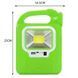 Ліхтар кемпінг переносний 6399А - LED+COB, power bank, 2x18650, сонячна батарея. Колір: зелений 00023455 фото 10