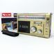 Радиоприёмник портативное радио Golon RX-381 аккумуляторный ретро колонка usb sd mp3 fm. Цвет: желтый 00017304 фото 3