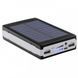 Портативная зарядка Power Bank Metal Led Solar 20000 mah Солнечная панель + Фонарь 00017928 фото 4