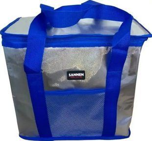 Туристическая термосумка WARM BAG MC-1059 на 25 л для продуктов и напитков 37&times;20&times;34 см Синяя 00013197 фото