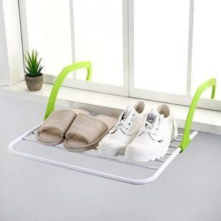 Сушарка для одягу на батарею 5534 см знімна Fold Clothes Shelf зелена 00014038 фото