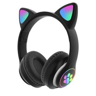 Беспроводные наушники Cat STN-28 / Гарнитура с микрофоном FM радио Bluetooth черный 2050011/5 фото