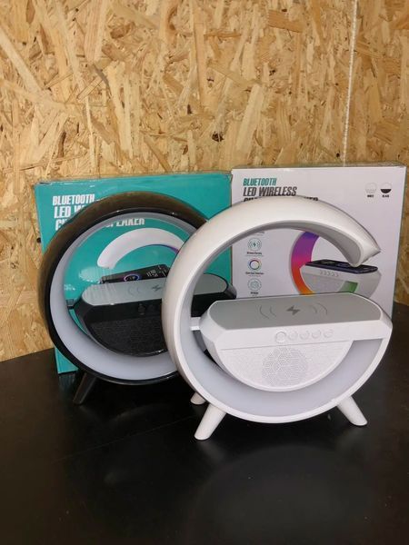 Розумний світильник/Нічник з бездротовою зарядкою для телефону/Bluetooth-колонка 00024414 фото