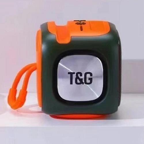 Портативна Bluetooth колонка TG359 7W з підсвічуванням RGB, акумуляторна колонка для музики. Колір: зелений 00017219 фото