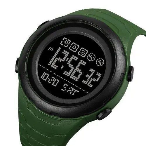 Часы наручные мужские SKMEI 1674AGBK, оригинальные мужские часы, часы наручные электронные тактические 00022079 фото