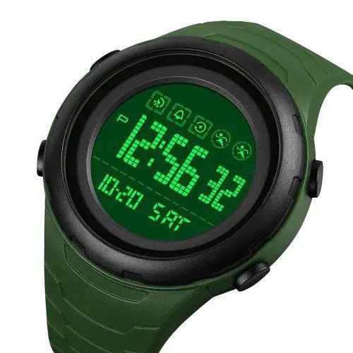 Часы наручные мужские SKMEI 1674AGBK, оригинальные мужские часы, часы наручные электронные тактические 00022079 фото