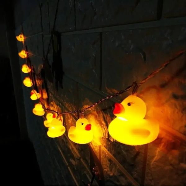 Гирлянда светодиодная для детской комнаты DUCK 1.5 м Гирлянда из 10 пластиковых мини-уточек 00015967 фото